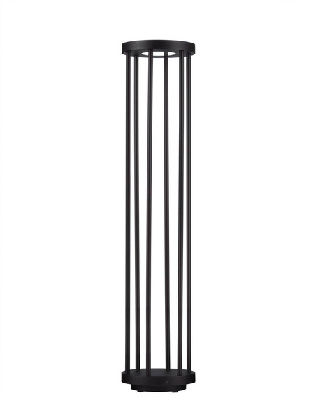 Nova Luce LED Wegeleuchte Nereus 8W warmweiss 3000K IP65 Schwarz Aluminium 75cm 9030588