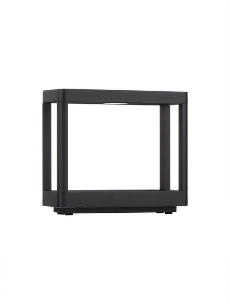 Nova Luce LED Sockelleuchte Cosmic 8W warmweiss 3000K IP65 Schwarz Aluminium 20cm 9030589