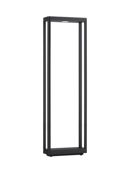 Nova Luce LED Wegeleuchte Cosmic 8W warmweiss 3000K IP65 Schwarz Aluminium 75cm 9030591
