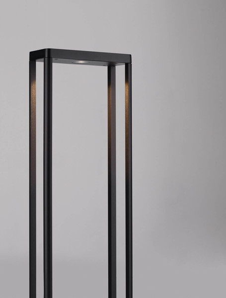 Nova Luce LED Wegeleuchte Cosmic 8W warmweiss 3000K IP65 Schwarz Aluminium 75cm 9030591