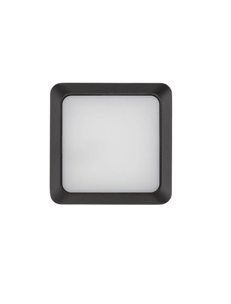 Nova Luce LED Außen-Wandleuchte Appia 5W warmweiss 3000K IP54 Schwarz Aluminium 12,5x12,5cm 9030597