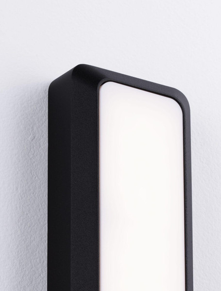Nova Luce LED Außen-Wandleuchte Appia 5W warmweiss 3000K IP54 Schwarz Aluminium 20x8,5cm 9030599