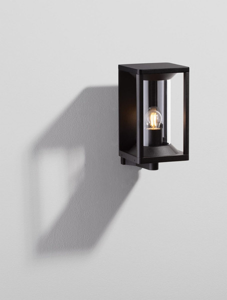 Nova Luce Außen-Wandleuchte Pacific E27 IP65 Schwarz Aluminium 28x21cm 9030602