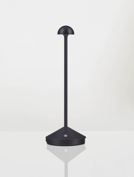 Nova Luce Standfuß für Akku-Tischleuchte Lumo dimmbar USB IP54 Schwarz Aluminium Ø12cm 9030617