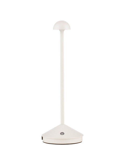 Nova Luce Standfuß für Akku-Tischleuchte Lumo dimmbar USB IP54 Weiß Aluminium Ø12cm 9030618