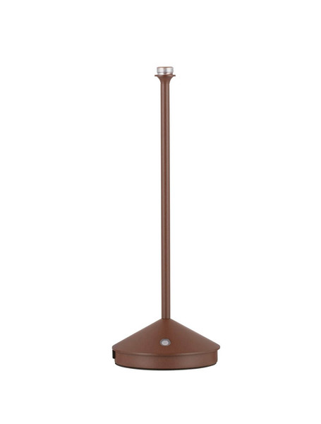 Nova Luce Standfuß für Akku-Tischleuchte Lumo dimmbar USB IP54 Cortenstahl Aluminium Ø12cm 9030619
