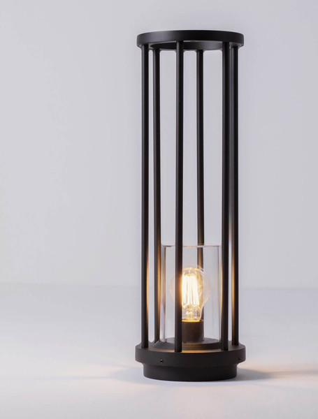 Nova Luce Wegeleuchte Elysium E27 IP65 salzwasserfest Schwarz Aluminium 50cm 9030629
