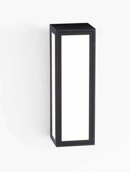 Nova Luce LED Außen-Wandleuchte Astral 10W warmweiss 3000K IP65 salzwasserfest Schwarz Aluminium 26x9cm 9030632