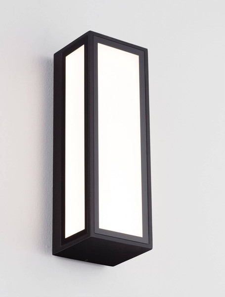 Nova Luce LED Außen-Wandleuchte Astral 10W warmweiss 3000K IP65 salzwasserfest Schwarz Aluminium 26x9cm 9030632
