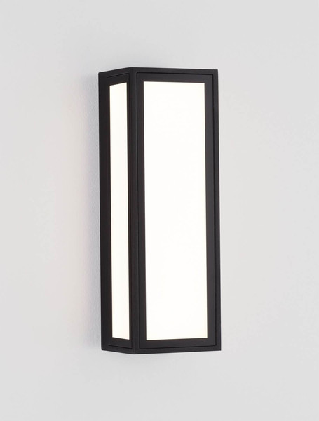 Nova Luce LED Außen-Wandleuchte Astral 10W warmweiss 3000K IP65 salzwasserfest Schwarz Aluminium 26x9cm 9030632