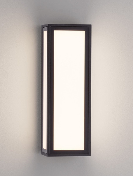 Nova Luce LED Außen-Wandleuchte Astral 10W warmweiss 3000K IP65 salzwasserfest Schwarz Aluminium 26x9cm 9030632