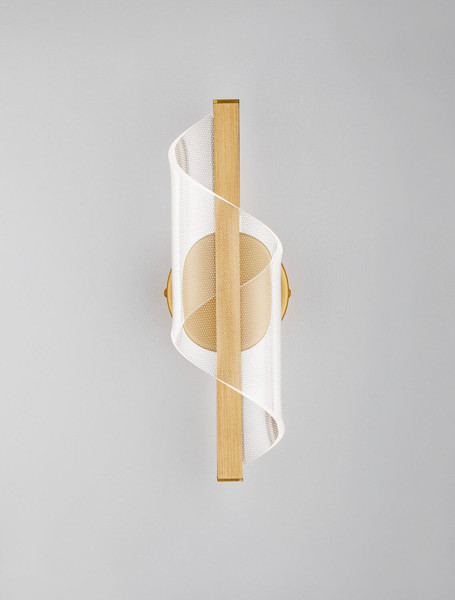 Nova Luce LED Wandleuchte Valentin 9W warmweiss 3000K Messinggold Aluminium 33x13cm 9030634