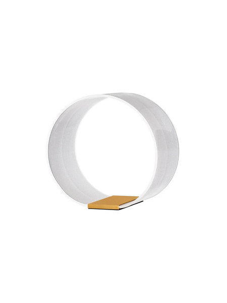 Nova Luce LED Tischleuchte Valentin dimmbar 14W warmweiss 3000K Gold Aluminium 28x28cm 9030637