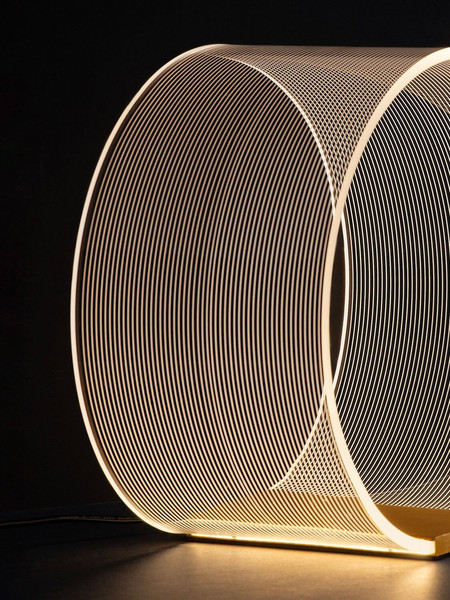 Nova Luce LED Tischleuchte Valentin dimmbar 14W warmweiss 3000K Gold Aluminium 28x28cm 9030637
