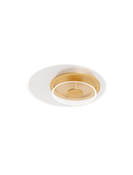 Nova Luce LED Deckenleuchte Copo dimmbar 29W warmweiss 3000K Messinggold Aluminium Ø40cm 9030639