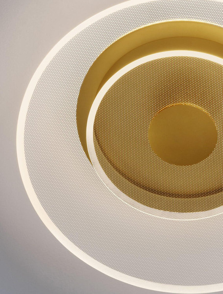 Nova Luce LED Deckenleuchte Copo dimmbar 29W warmweiss 3000K Messinggold Aluminium Ø40cm 9030639