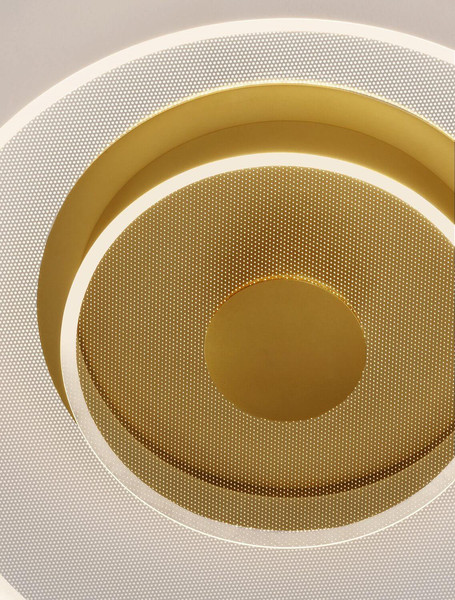 Nova Luce LED Deckenleuchte Copo dimmbar 29W warmweiss 3000K Messinggold Aluminium Ø40cm 9030639