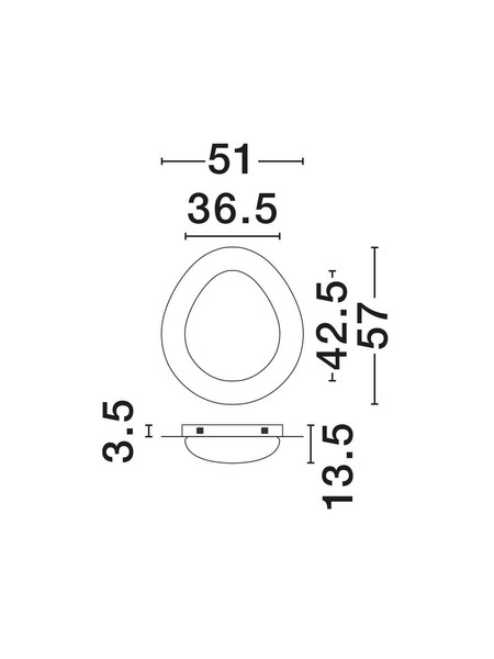 Nova Luce LED Deckenleuchte Nimbus dimmbar 29W warmweiss 3000K Holz Stahl Aluminium Ø57cm 9030647
