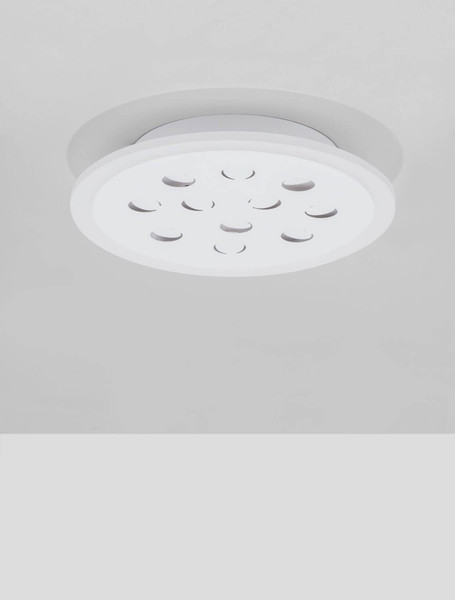 Nova Luce LED Deckenleuchte Astro dimmbar 19W warmweiss 3000K Weiß Aluminium Ø30cm 9030649