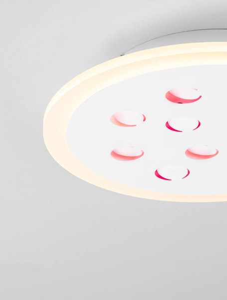 Nova Luce LED Deckenleuchte Astro dimmbar 19W warmweiss 3000K Weiß Aluminium Ø30cm 9030649