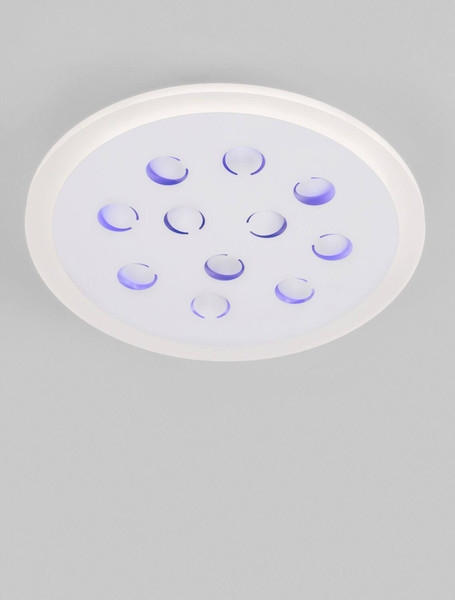 Nova Luce LED Deckenleuchte Astro dimmbar 19W warmweiss 3000K Weiß Aluminium Ø30cm 9030649