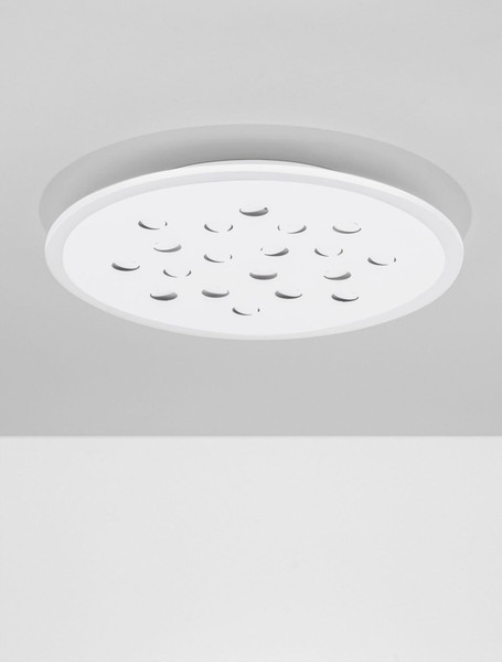 Nova Luce LED Deckenleuchte Astro dimmbar 30W warmweiss 3000K Weiß Aluminium Ø45cm 9030650