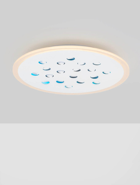Nova Luce LED Deckenleuchte Astro dimmbar 30W warmweiss 3000K Weiß Aluminium Ø45cm 9030650