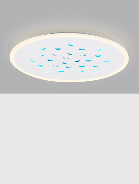Nova Luce LED Deckenleuchte Astro dimmbar 40W warmweiss 3000K Weiß Aluminium Ø60cm 9030651