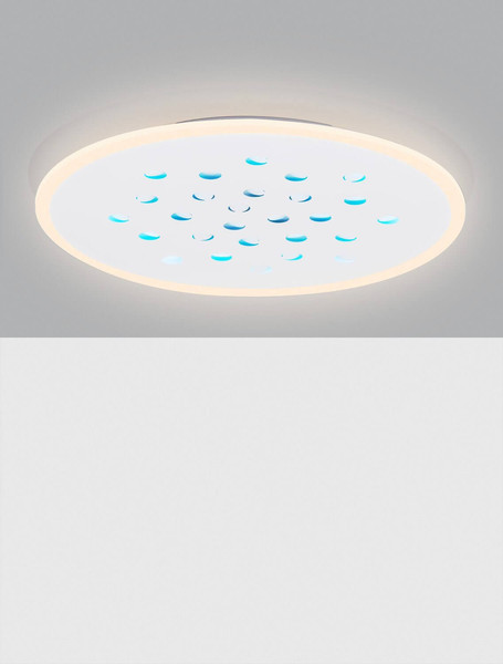 Nova Luce LED Deckenleuchte Astro dimmbar 40W warmweiss 3000K Weiß Aluminium Ø60cm 9030651
