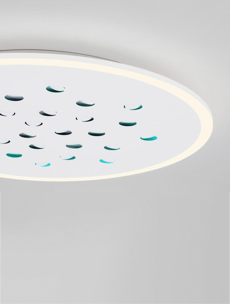 Nova Luce LED Deckenleuchte Astro dimmbar 40W warmweiss 3000K Weiß Aluminium Ø60cm 9030651