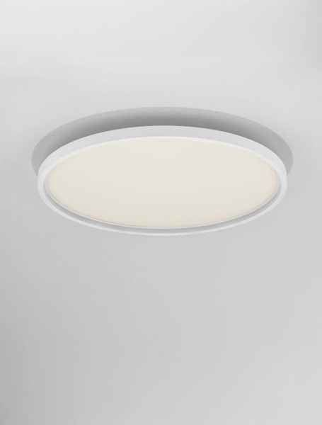 Nova Luce LED Deckenleuchte Chet dimmbar 49W CCT warm-/neutralweiss 2700-5000K Weiß Aluminium Ø58cm 9030652
