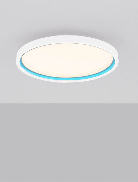 Nova Luce LED Deckenleuchte Chet dimmbar 49W CCT warm-/neutralweiss 2700-5000K Weiß Aluminium Ø58cm 9030652