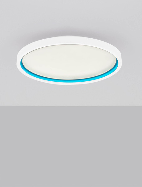 Nova Luce LED Deckenleuchte Chet dimmbar 49W CCT warm-/neutralweiss 2700-5000K Weiß Aluminium Ø58cm 9030652
