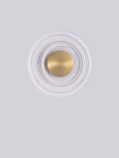 Nova Luce LED Wandleuchte Onrid 5W warmweiss 3000K Gold Aluminium Ø18cm 9030654