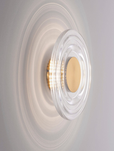Nova Luce LED Wandleuchte Onrid 5W warmweiss 3000K Gold Aluminium Ø18cm 9030654