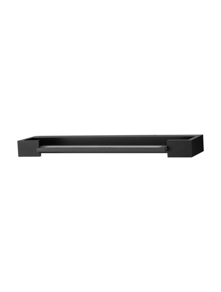 Nova Luce LED Wandleuchte Arga 12W warmweiss 3000K IP44 Schwarz Aluminium 45x10cm 9030703