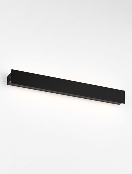 Nova Luce LED Außen-Wandleuchte Path 11W warmweiss 3000K IP65 salzwasserfest Schwarz Aluminium 50x6cm 9030707