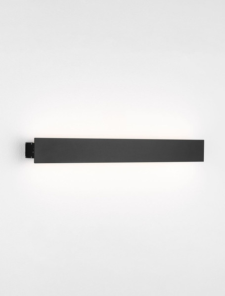 Nova Luce LED Außen-Wandleuchte Path 11W warmweiss 3000K IP65 salzwasserfest Schwarz Aluminium 50x6cm 9030707