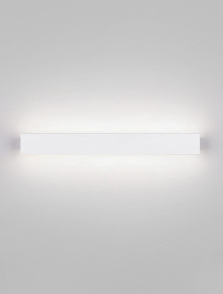 Nova Luce LED Außen-Wandleuchte Path 11W warmweiss 3000K IP65 salzwasserfest Weiß Aluminium 50x6cm 9030708