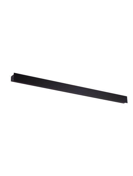 Nova Luce LED Außen-Wandleuchte Path 19W warmweiss 3000K IP65 salzwasserfest Schwarz Aluminium 100x6cm 9030709