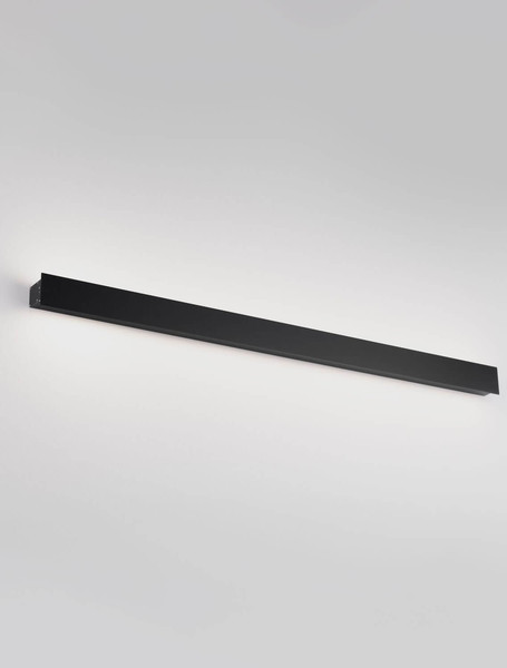 Nova Luce LED Außen-Wandleuchte Path 19W warmweiss 3000K IP65 salzwasserfest Schwarz Aluminium 100x6cm 9030709