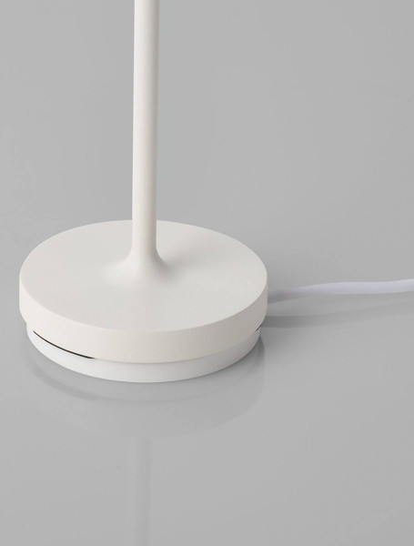 Nova Luce LED Akku-Tischleuchte Petit dimmbar 2W warmweiss 3000K IP54 salzwasserfest Weiß Aluminium Ø7cm 9030711