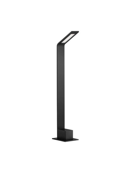 Nova Luce LED Wegeleuchte Vel 7W warmweiss 3000K IP65 salzwasserfest Schwarz Aluminium 60cm 9030723