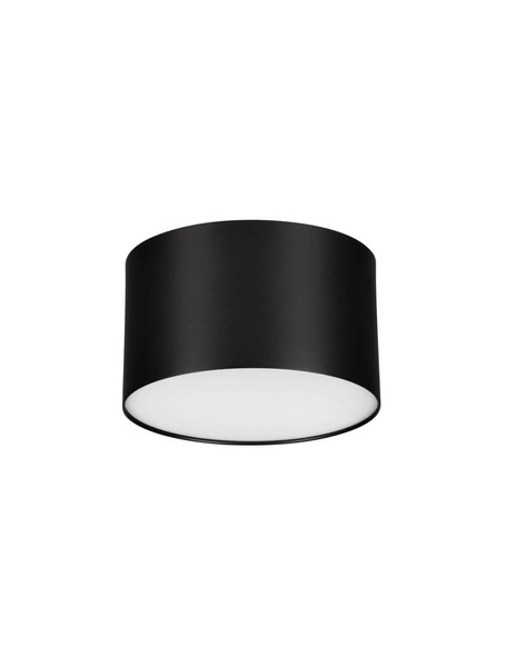 Nova Luce LED Deckenleuchte Luldo 10W warmweiss 3000K Schwarz Aluminium Ø11cm 9030726