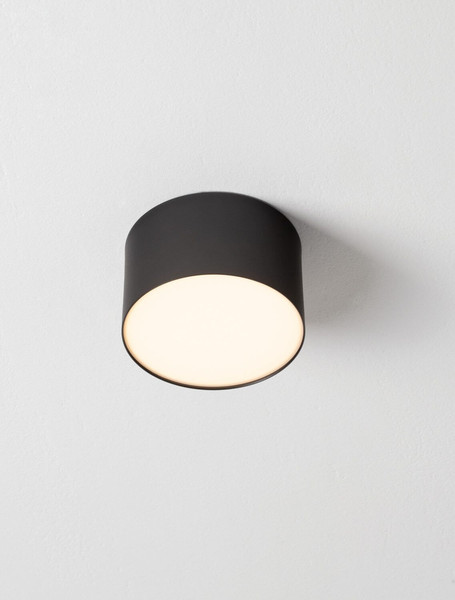 Nova Luce LED Deckenleuchte Luldo 10W warmweiss 3000K Schwarz Aluminium Ø11cm 9030726
