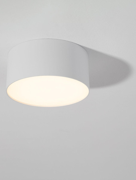 Nova Luce LED Deckenleuchte Luldo 16W warmweiss 3000K Weiß Aluminium Ø14cm 9030727