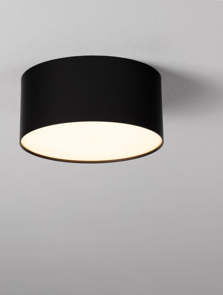 Nova Luce LED Deckenleuchte Luldo 16W warmweiss 3000K Schwarz Aluminium Ø14cm 9030728