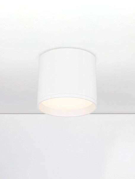 Nova Luce LED Deckenleuchte Ziare 10W warmweiss 3000K Weiß Aluminium Ø10cm 9030729