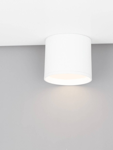 Nova Luce LED Deckenleuchte Ziare 10W warmweiss 3000K Weiß Aluminium Ø10cm 9030729