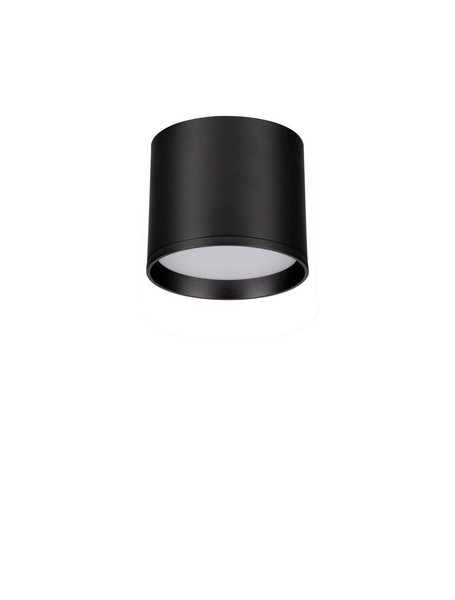Nova Luce LED Deckenleuchte Ziare 10W warmweiss 3000K Schwarz Aluminium Ø10cm 9030730